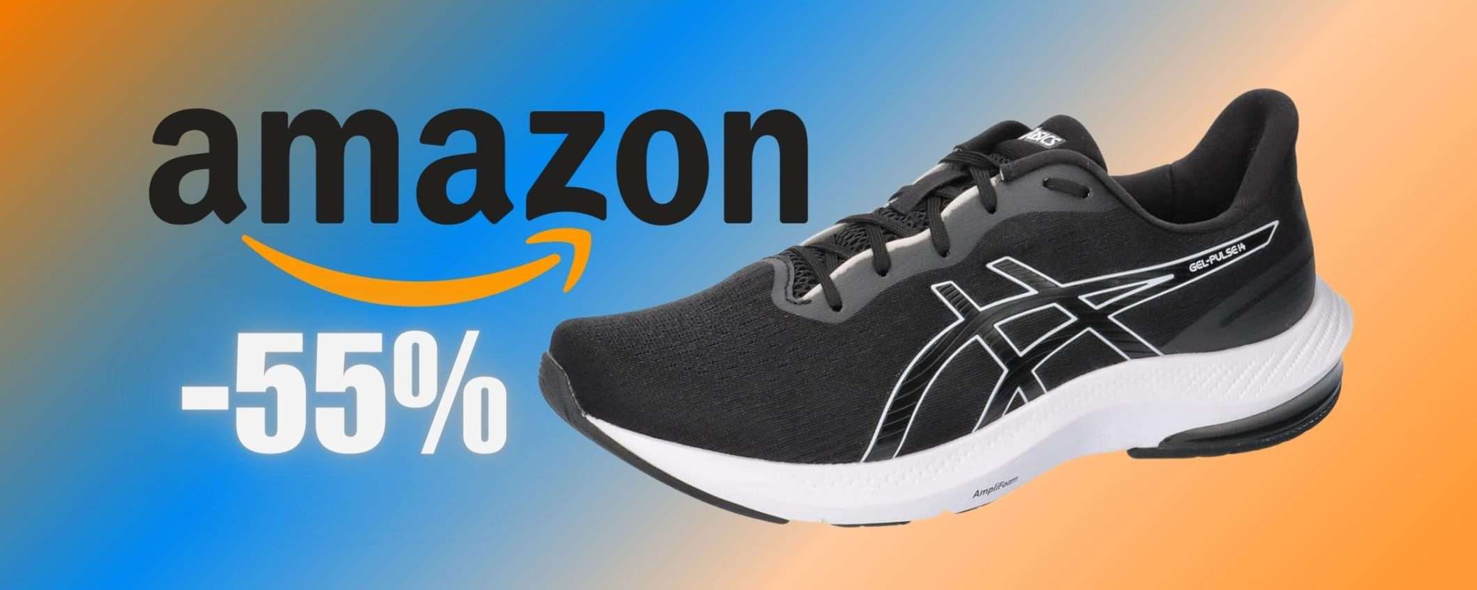 Asics GEL-PULSE 14 in MEGA SCONTO su Amazon al 55%