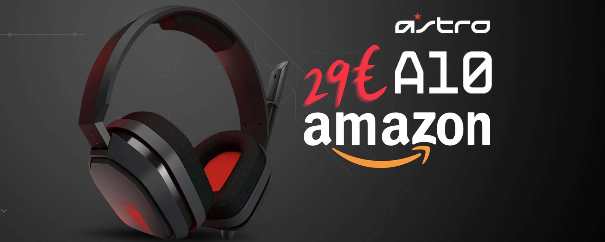 ASTRO A10: cuffie gaming per PC e Consolle con il 55% tue a 29€