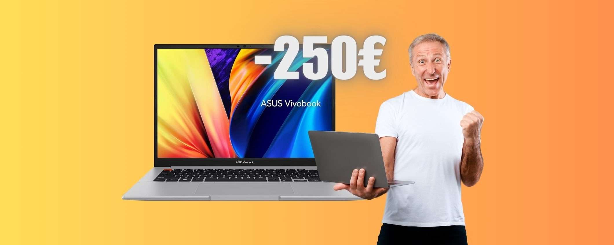 ASUS Vivobook S 14 con i5, 8GB RAM e SSD 512GB in SCONTO di 250€