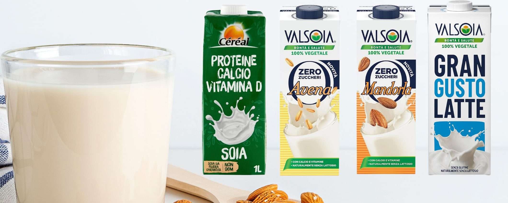 Soia, avena, riso e non solo: bevande vegetali SCONTATISSIME su Amazon