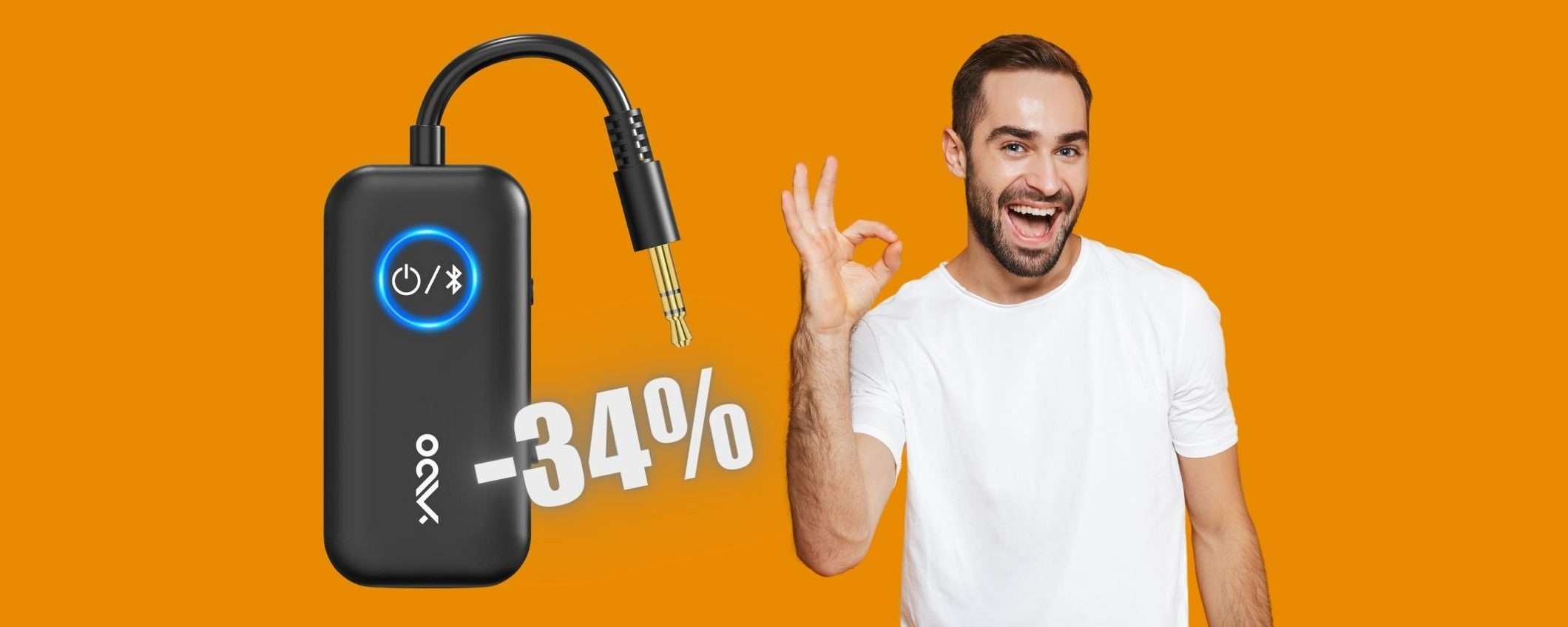 Bluetooth per TUTTI con questo adattatore e ricevitore al 34%