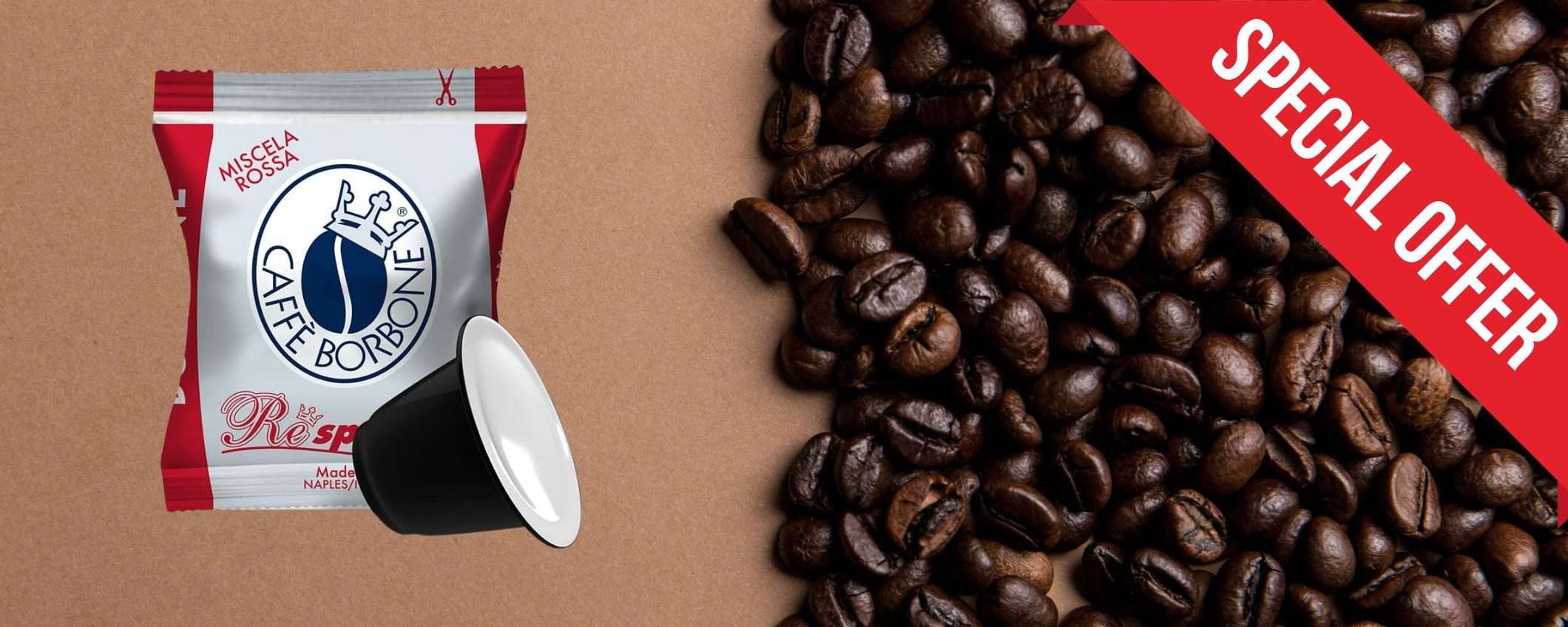 Caffè Borbone, 100 capsule tipo Nespresso a 15,90€: Amazon SPACCA prezzo