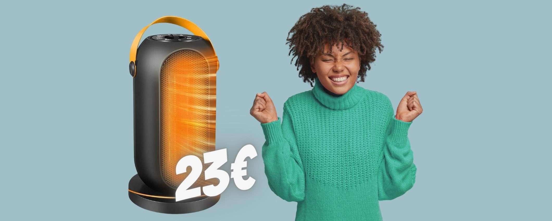 Caldo incredibile con questa stufetta a BASSO CONSUMO tua a 23€