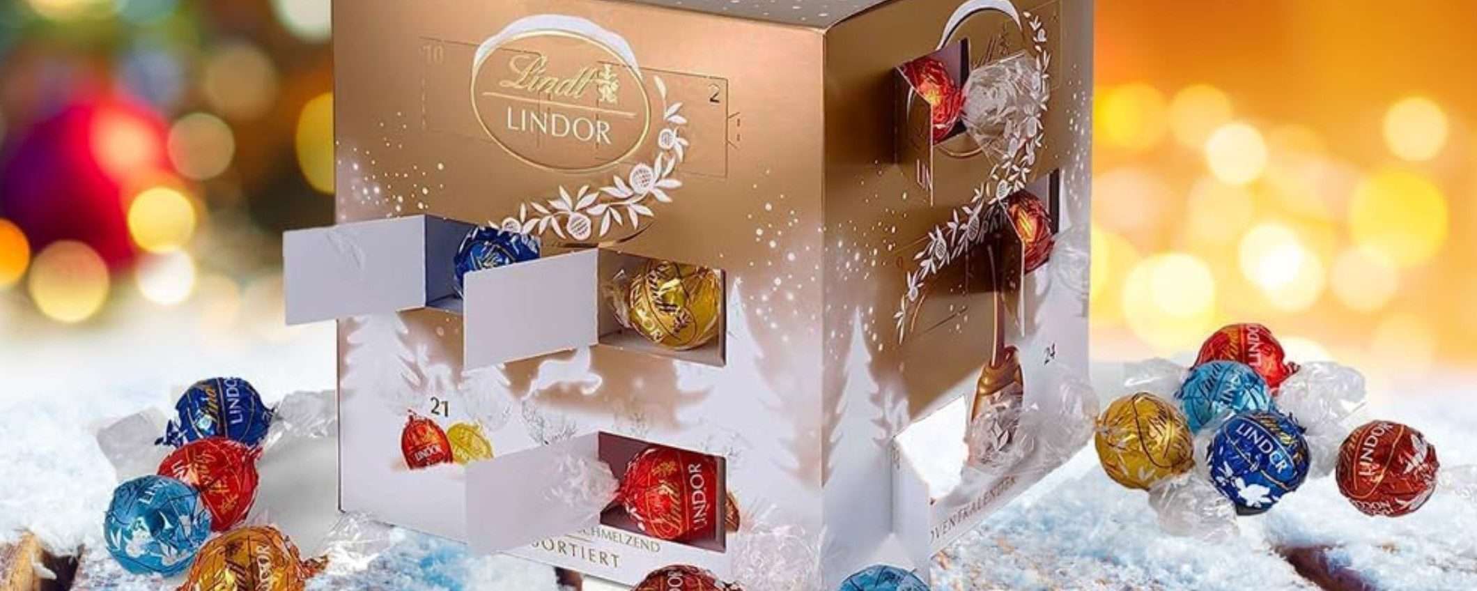 Lindt: calendario dell'Avvento super PREMIUM a 15€ (24 cioccolatini)