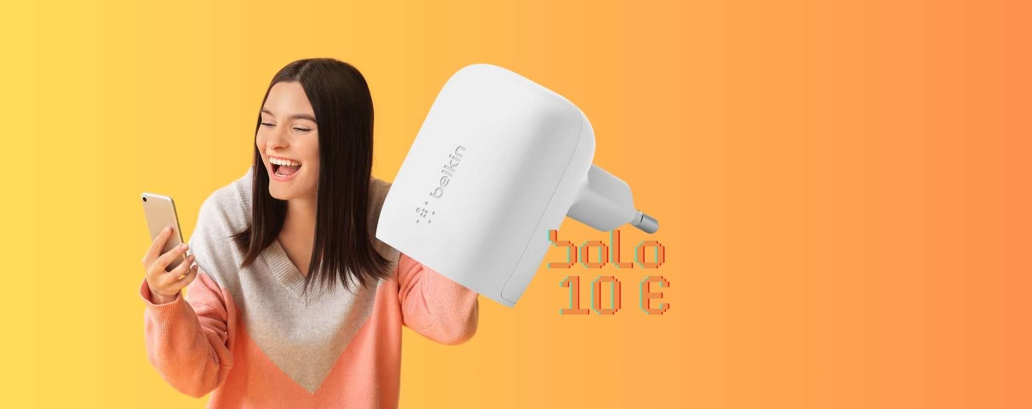 Caricabatterie Belkin CERTIFICATO a soli 10€ con il Black Friday