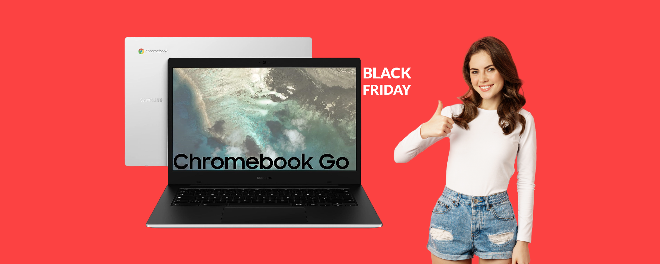 Samsung Galaxy Chromebook Go al prezzo giusto col Black Friday