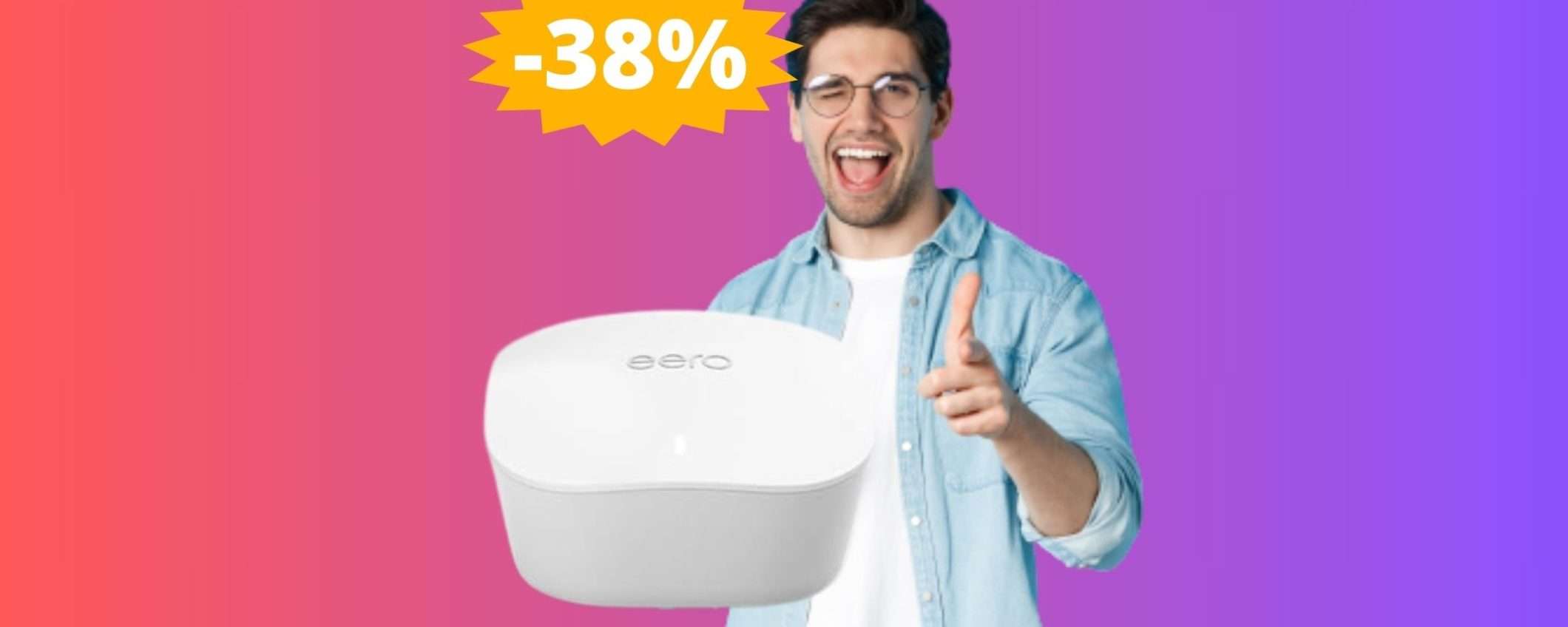 Amazon eero sistema mesh: un AFFARE unico con il 38% di sconto