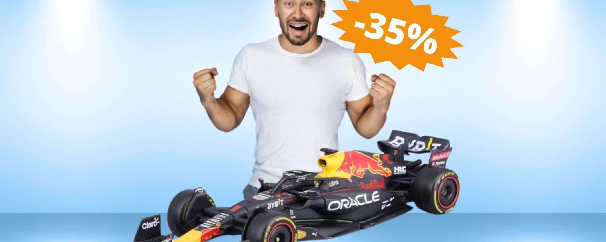 Bburago F1 Red Bull RB18: sconto PAZZESCO su Amazon (-35%)