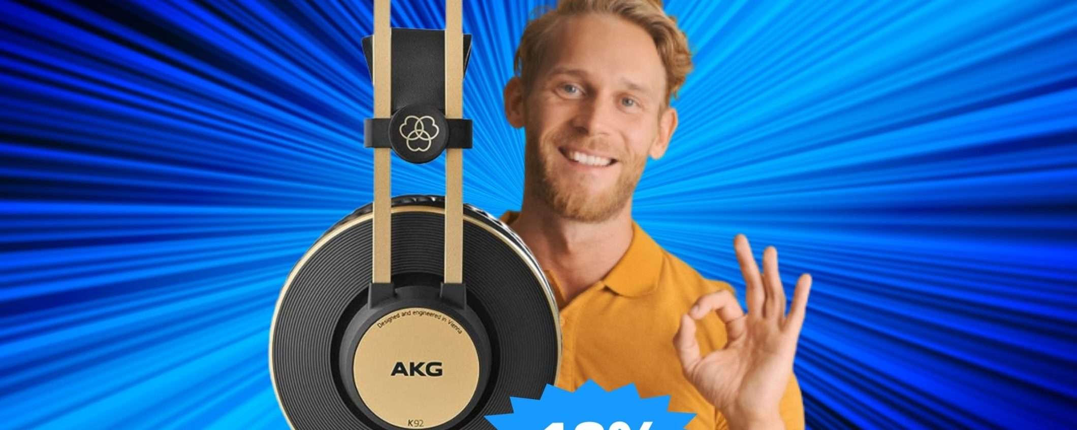 Cuffie AKG K92: suono eccezionale, ad un prezzo SPECIALE