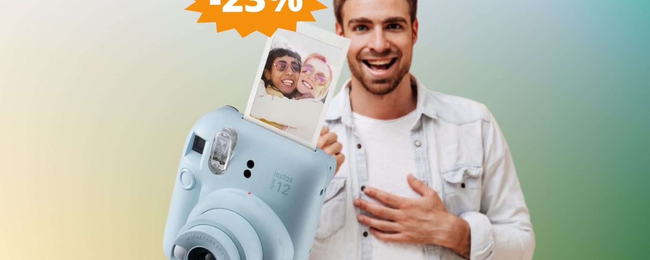 Fujifilm Instax Mini 12: SUPER sconto del 23% su Amazon