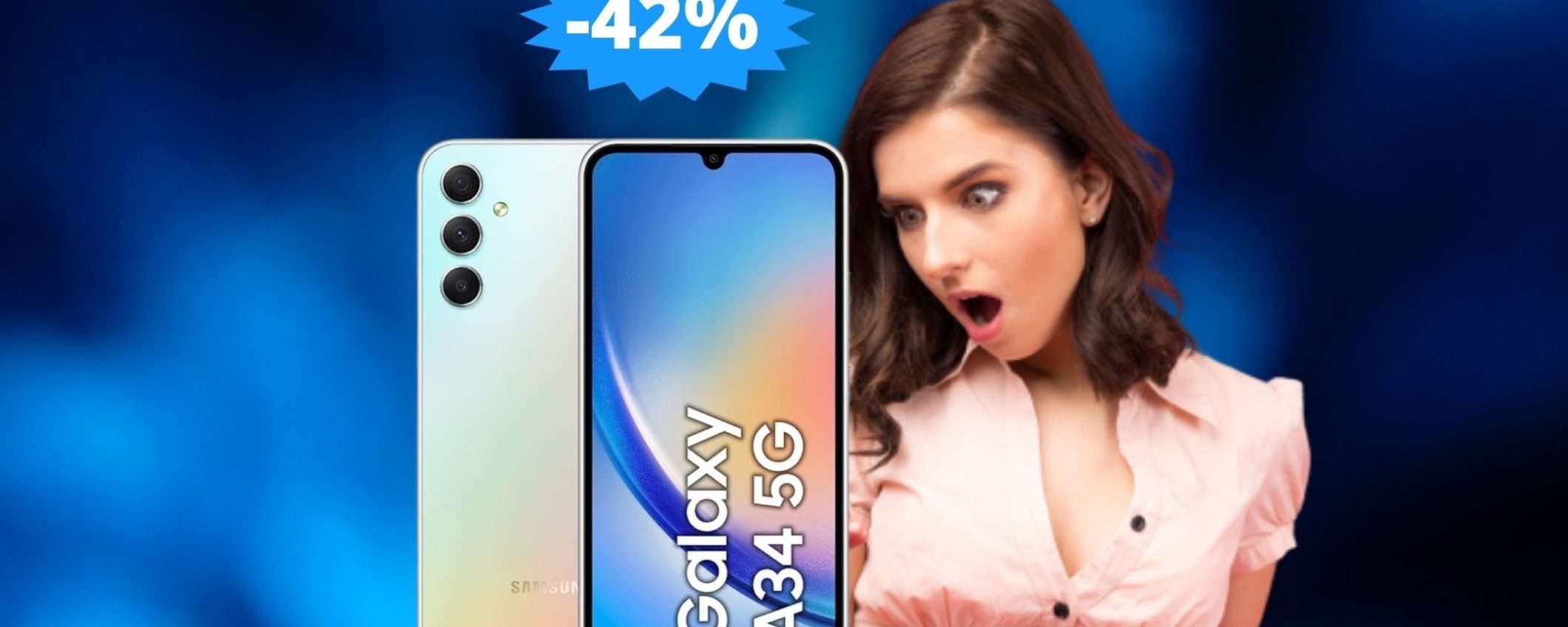 Samsung Galaxy A34: qualità ad un PREZZO RIDICOLO (-42%)