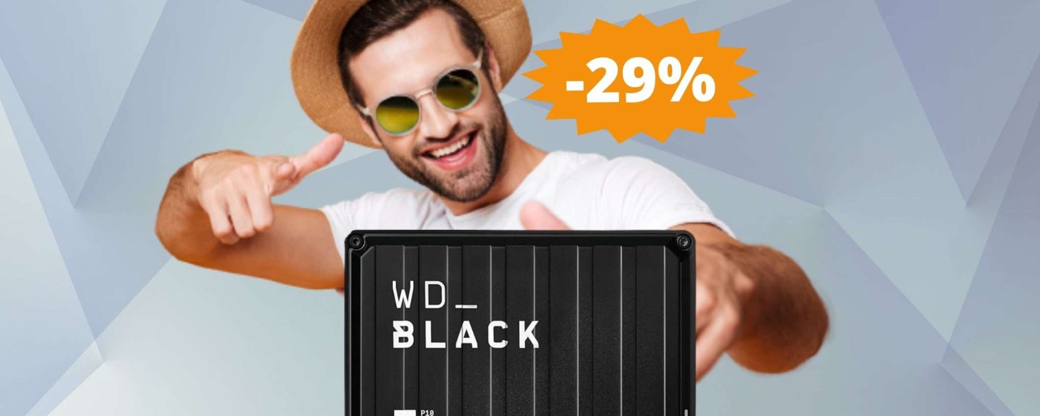 Game drive WD BLACK P10 da 5TB: SUPER sconto del 29%