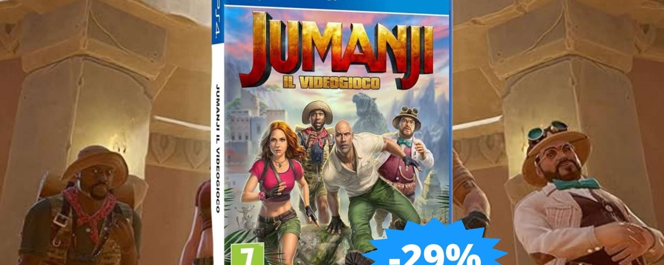 Jumanji il videogioco PS4: MEGA sconto Black Friday (-29%)