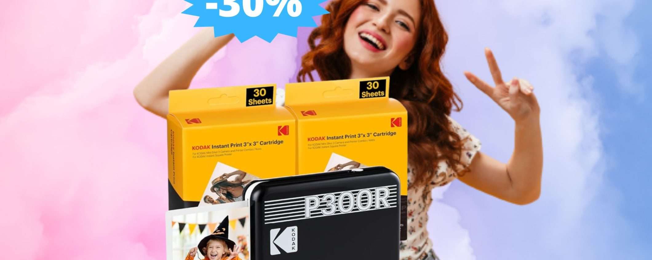 KODAK Mini 3 Retro + 68 fogli: un AFFARE imperdibile (-30%)