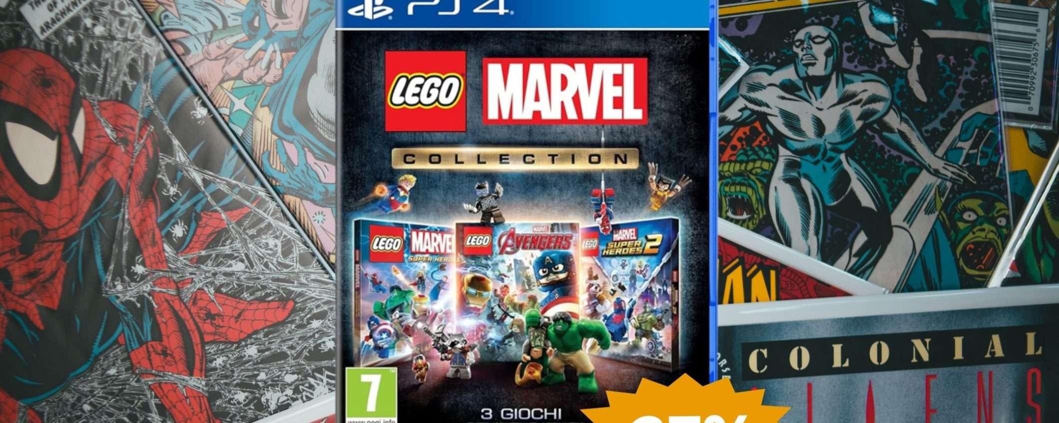 Lego Marvel Collection per PS4: MEGA sconto del 27% su Amazon