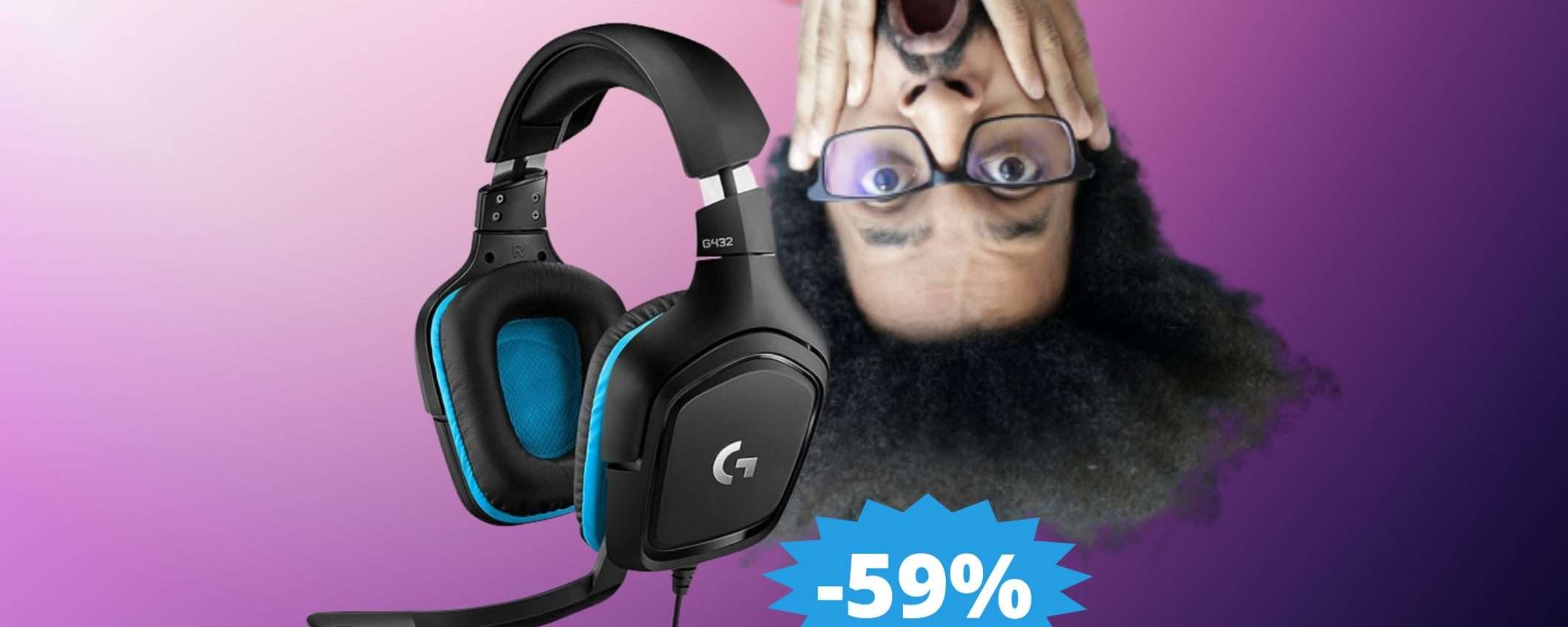 Logitech G432: un AFFARE pazzesco su Amazon (-59%)