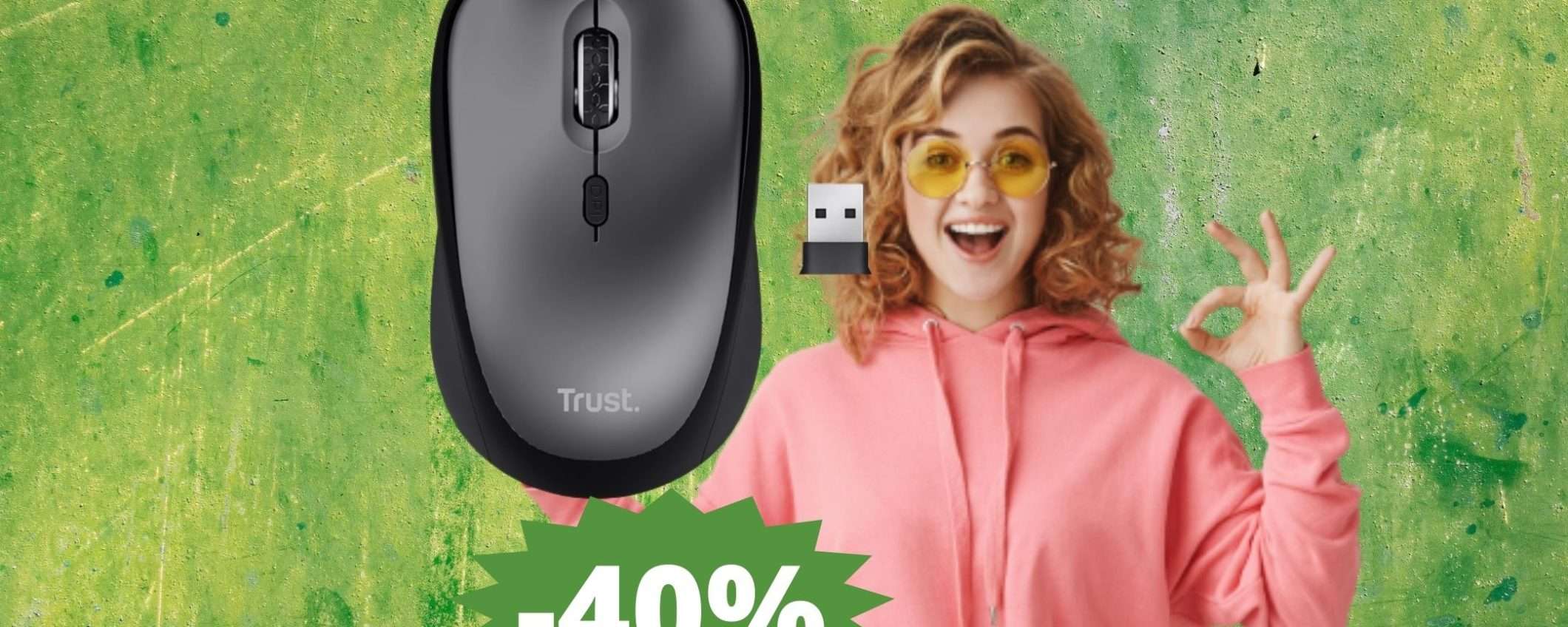 Mouse Trust Yvi+: un AFFARE da non perdere (-40%)