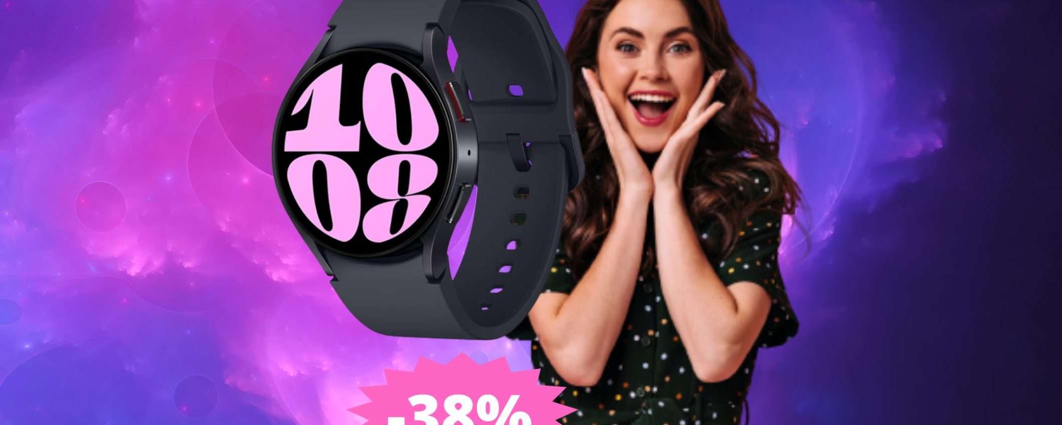 Samsung Galaxy Watch6: sconto FOLLE del 38% per il Black Friday su Amazon