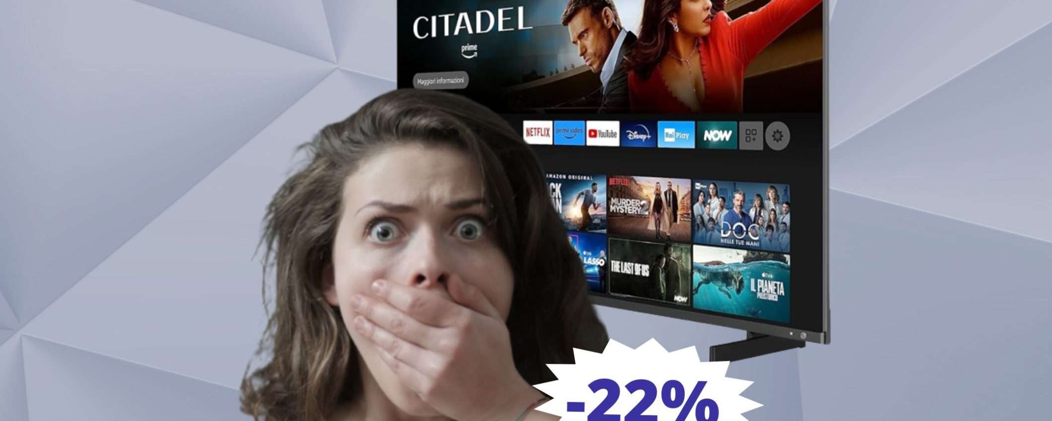 Smart TV Toshiba QLED: SUPER sconto Black Friday (-22%)