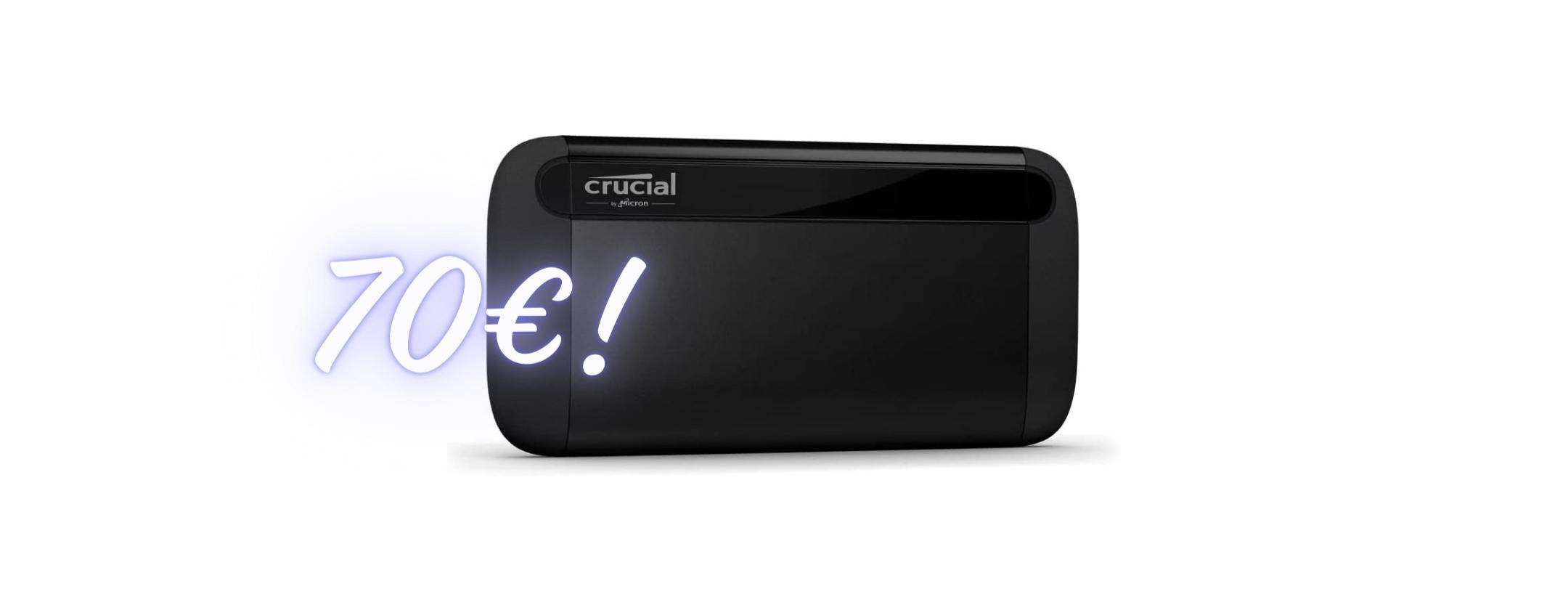 Crucial X8: il vero SSD Portatile 1TB a soli 70€