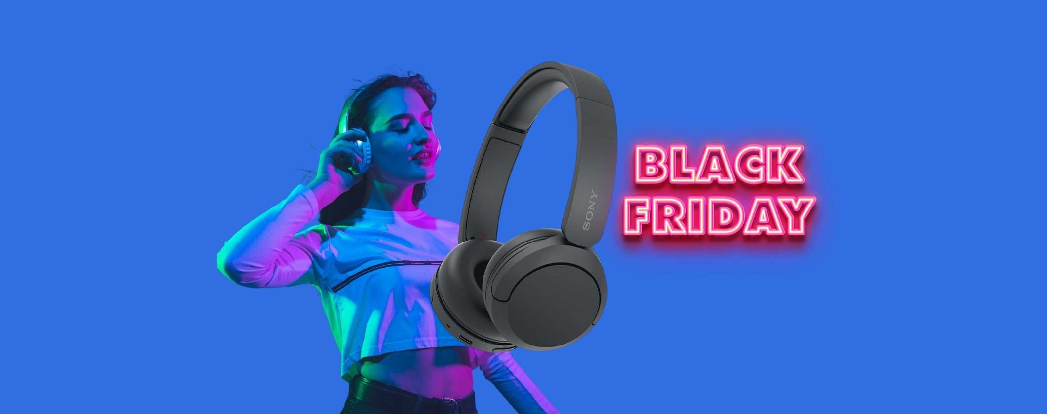 Cuffie Wireless Sony: 24€ di SCONTO al Black Friday 2023