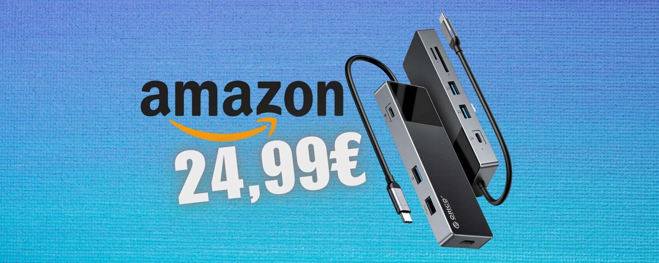 Docking Station 9 in 1 a METÀ PREZZO solo su Amazon (24,99€)