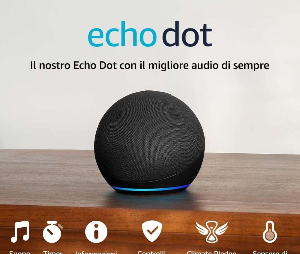 Echo Dot (5a gen) in offerta ad un PREZZO IMPERDIBILE: tuo a 24,99€ (-64%)