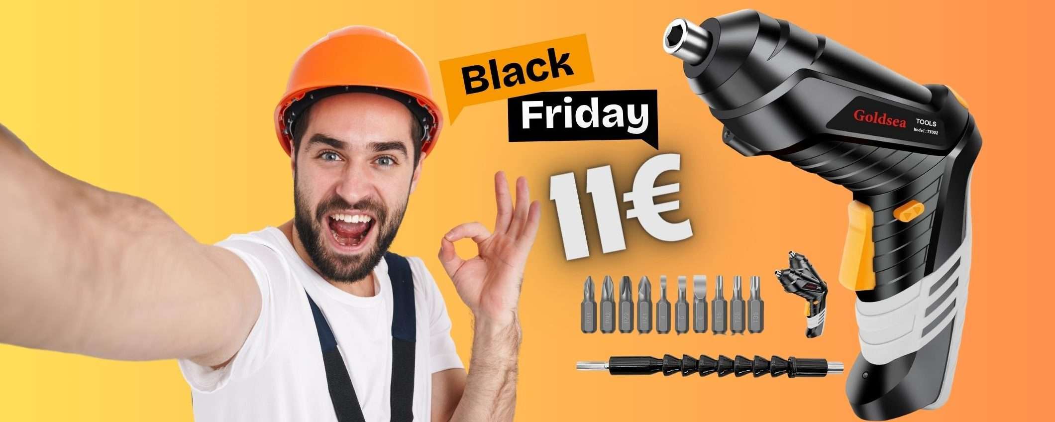 FOLLIA del Black Friday: avvitatore elettrico a 11€ (limitatissimo)