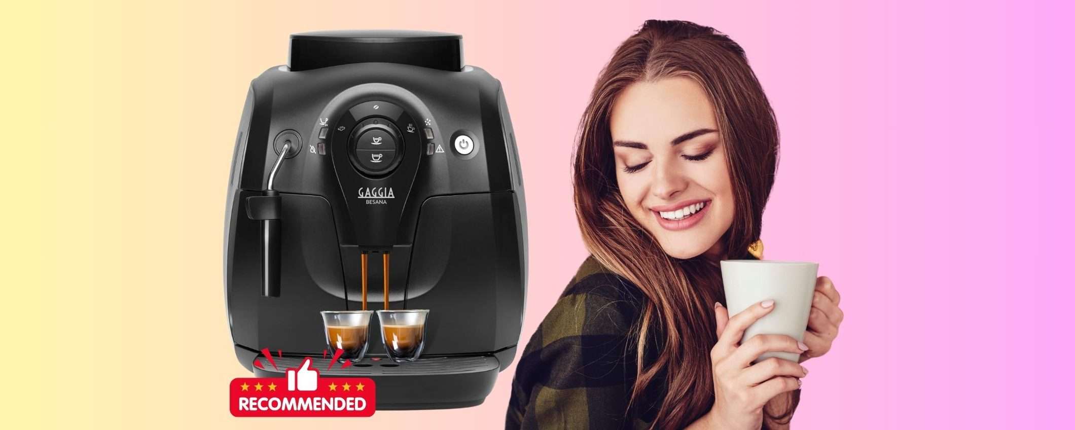 Gaggia Besana: caffè e cappuccio con macinino integrato, WOW