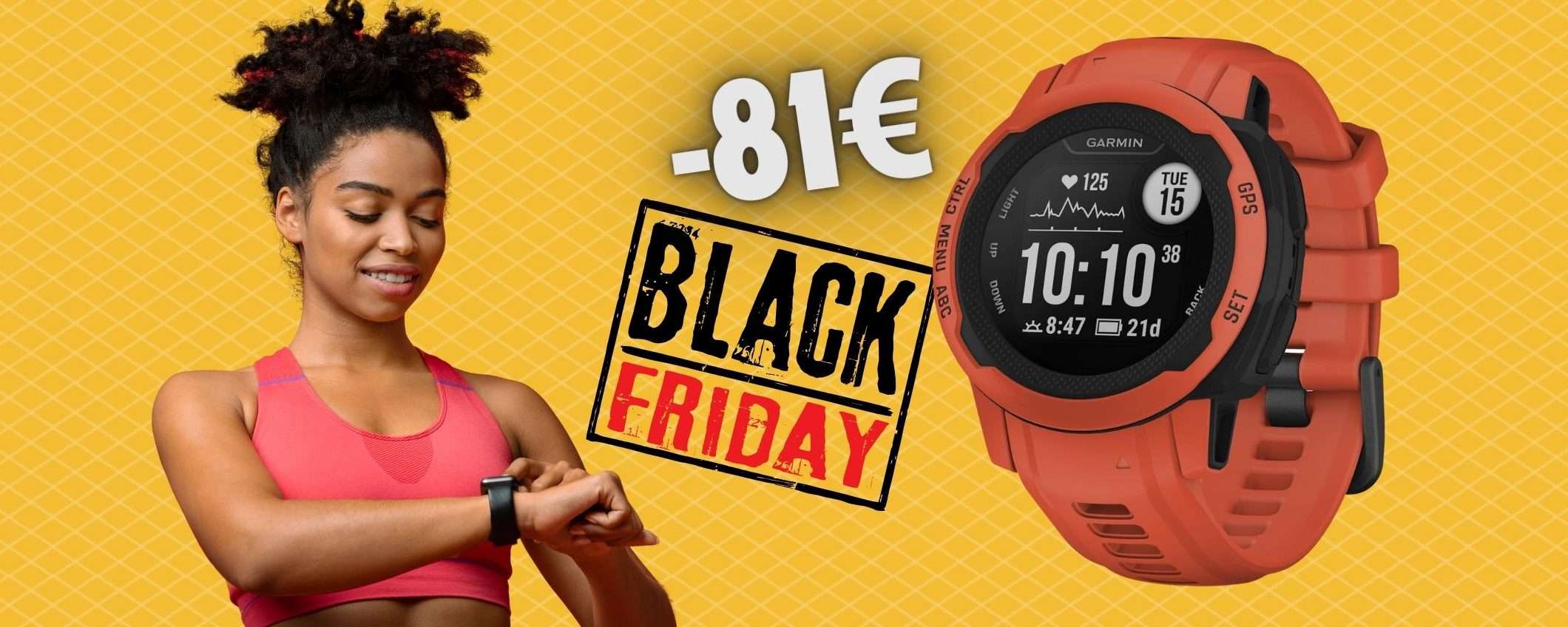 Garmin Instinct 2S: lo smartwatch indistruttibile a 81€ in MENO