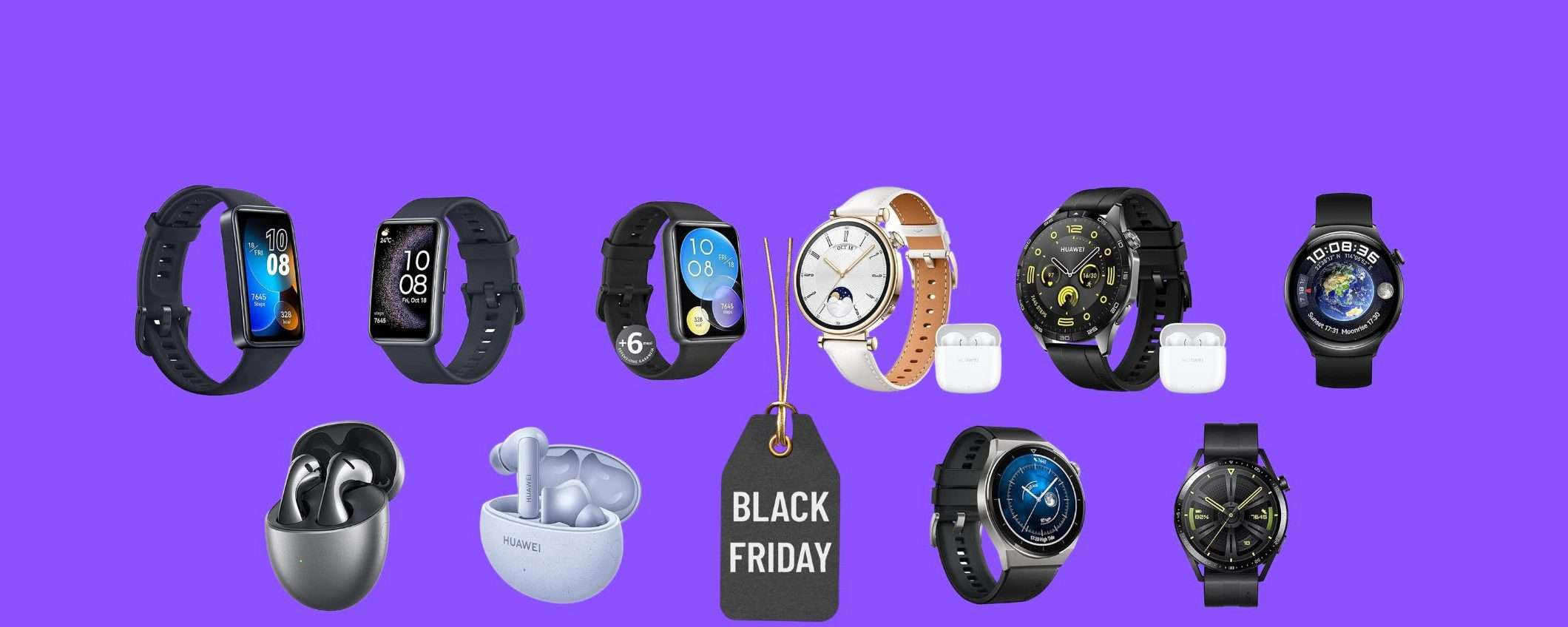 Huawei Spazza Via la Concorrenza con Offerte Irresistibili su Wearable e Auricolari per il Black Friday Amazon