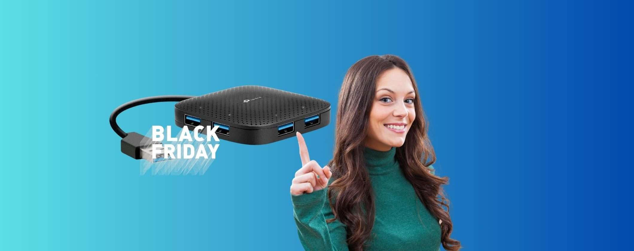 Hub Multipresa 4 USB TP-Link a soli 9€ al Black Friday Amazon