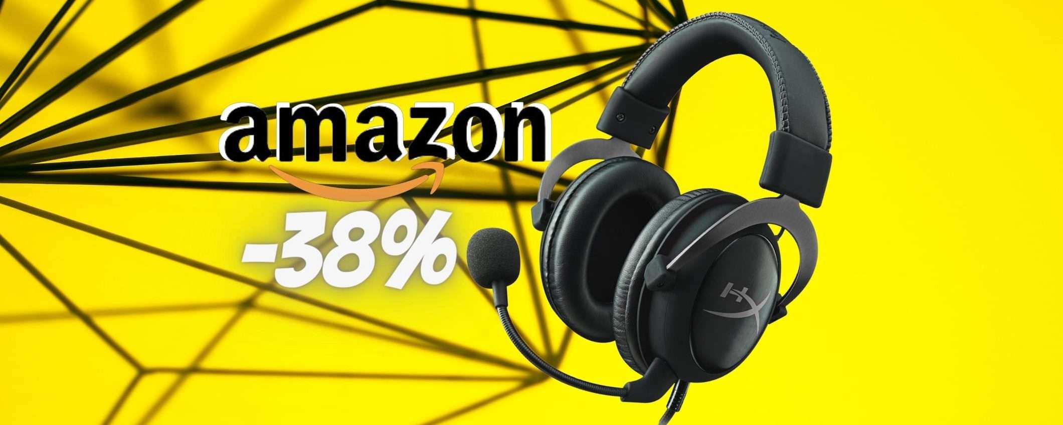 HyperX Cloud II: cuffie da gaming per PC e consolle in SCONTO al 38%