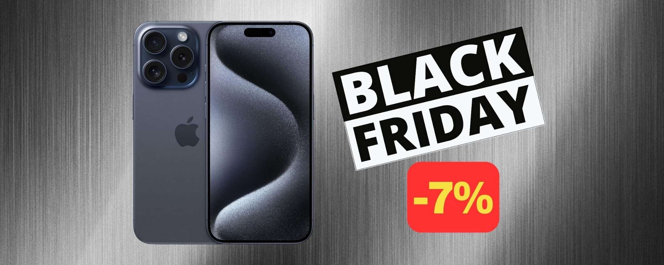 iPhone 15 Pro al MINIMO STORICO in offerta Black Friday su Amazon