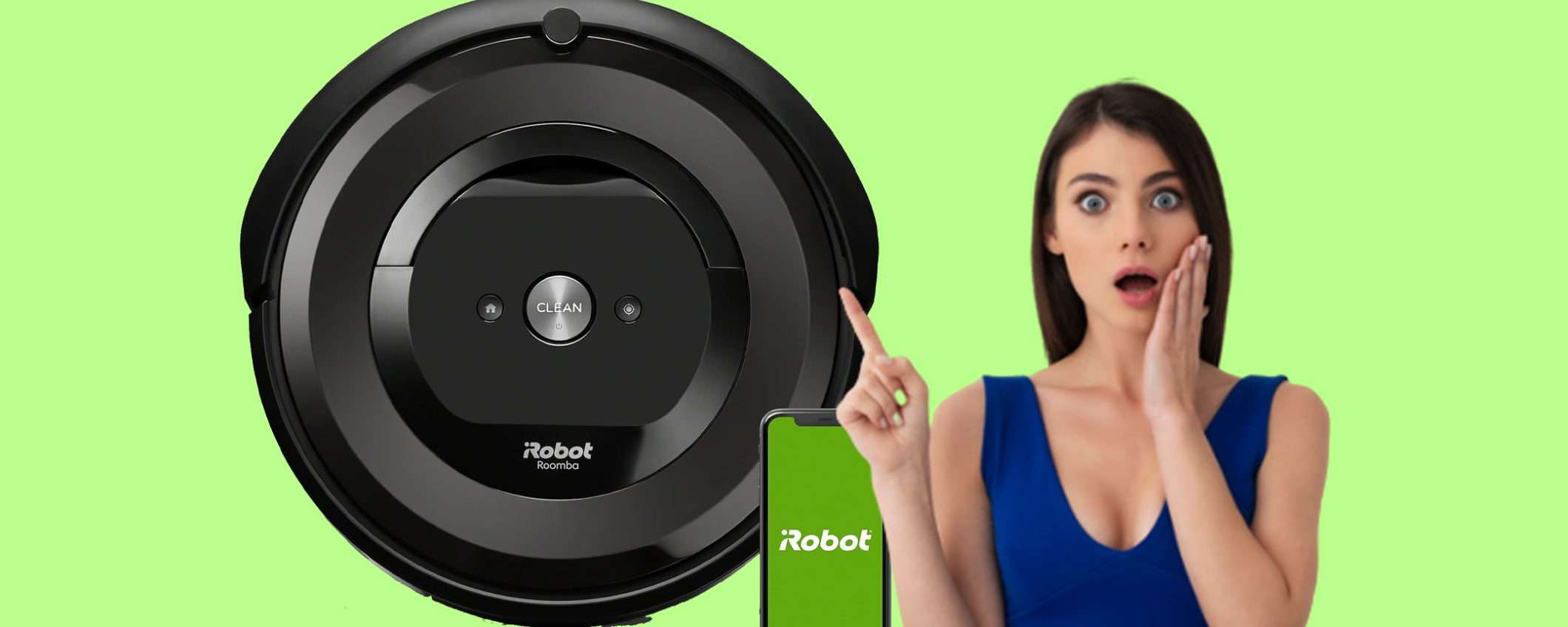 iRobot Roomba e6192 in super offerta: sconto BOMBA del 31%