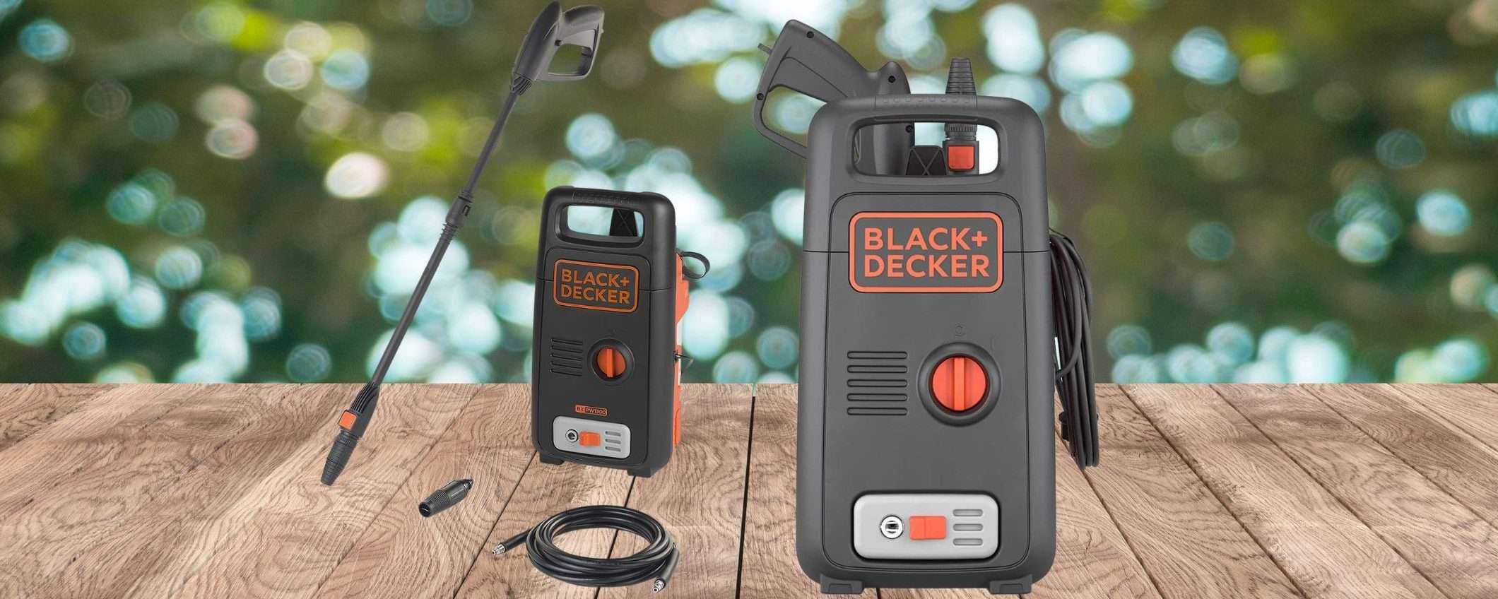 Idropulitrice Black + Decker da 100 bar a prezzo SHOCK su Amazon (54€)