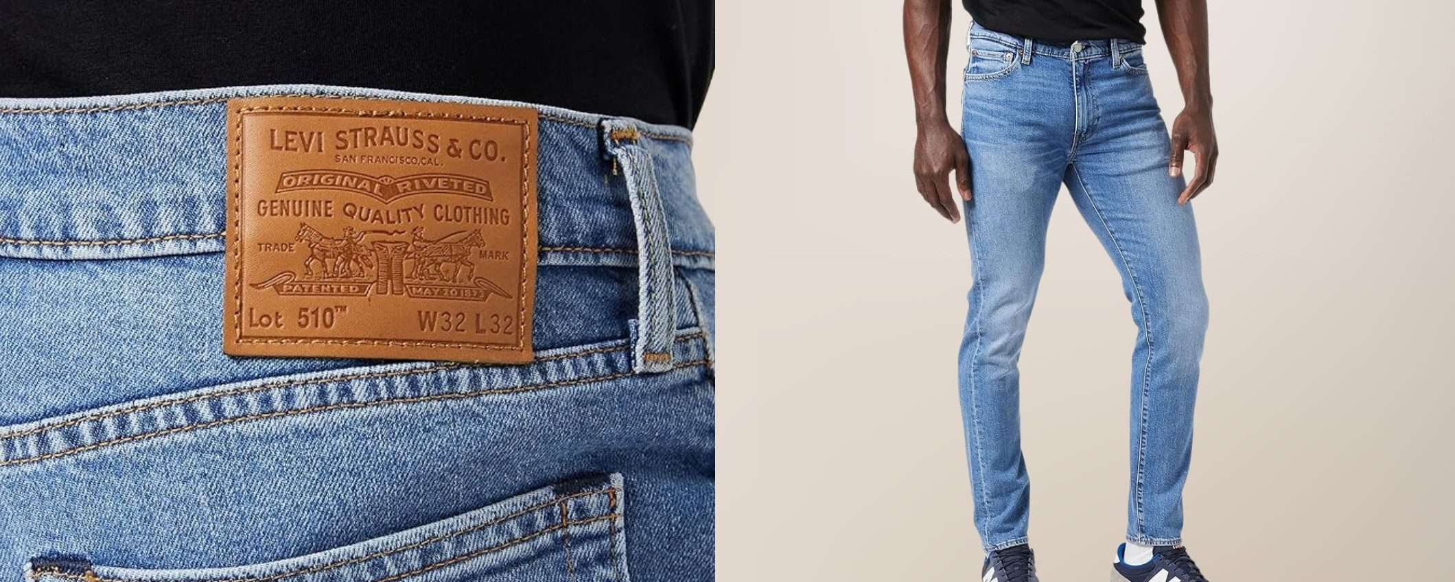 Jeans Levi's 510 a 35€ su Amazon: sconto PAZZESCO (va a ruba)