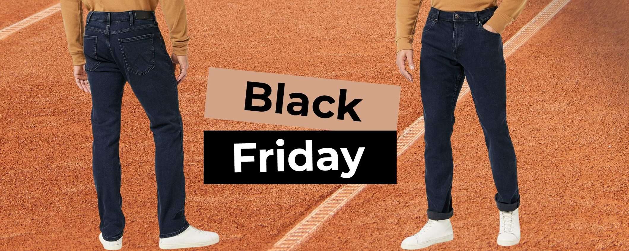 Jeans Wrangler da 11€ su Amazon: BOMBA Black Friday, sconto fino al 77%