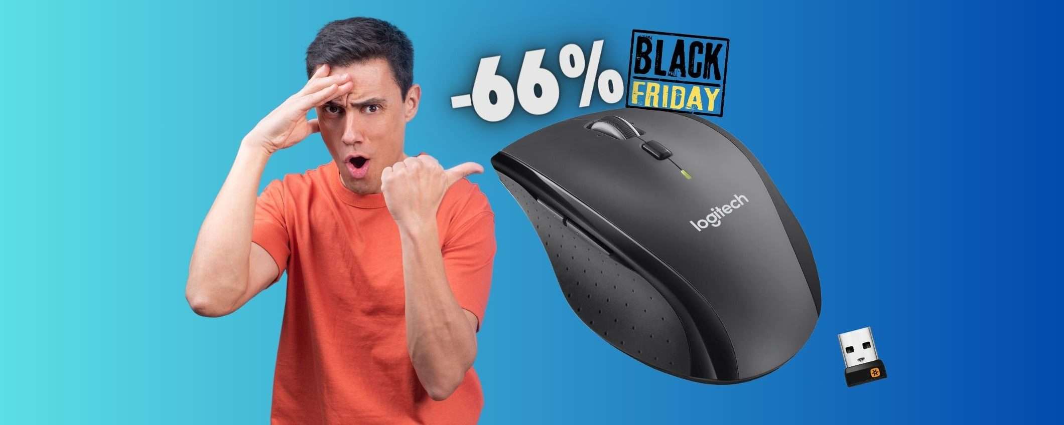 Logitech M705 Marathon: BOMBA Amazon per il mouse wireless (19€)