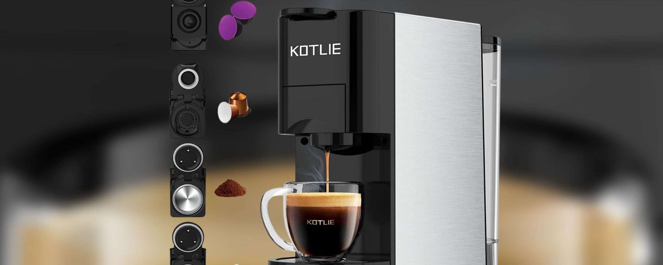 Nespresso, Dolce Gusto, cialde e polvere: macchina del caffè 4 in 1 ASSURDA