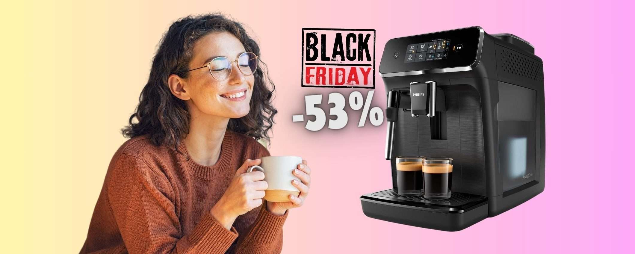 Macchina per espresso automatica Philips con macina caffè (-53%)