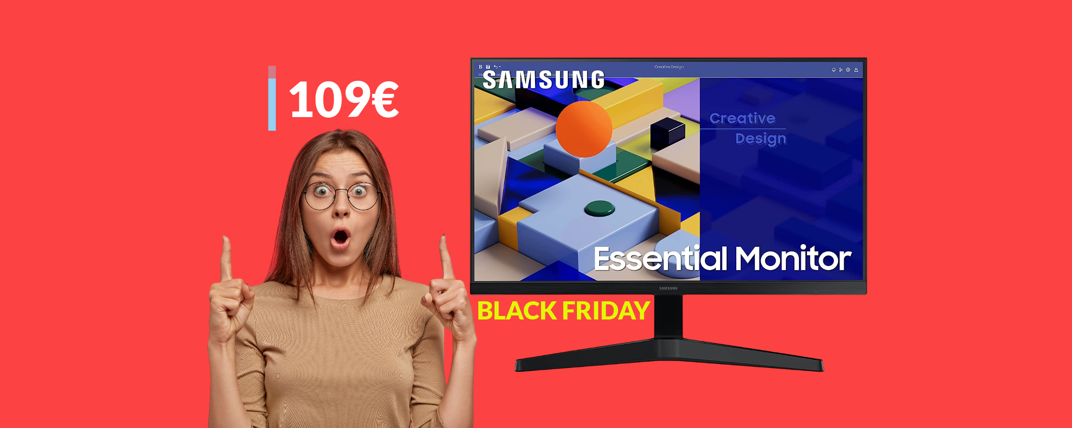 Monitor FullHD Samsung 27 pollici: un vero BEST BUY a 109€