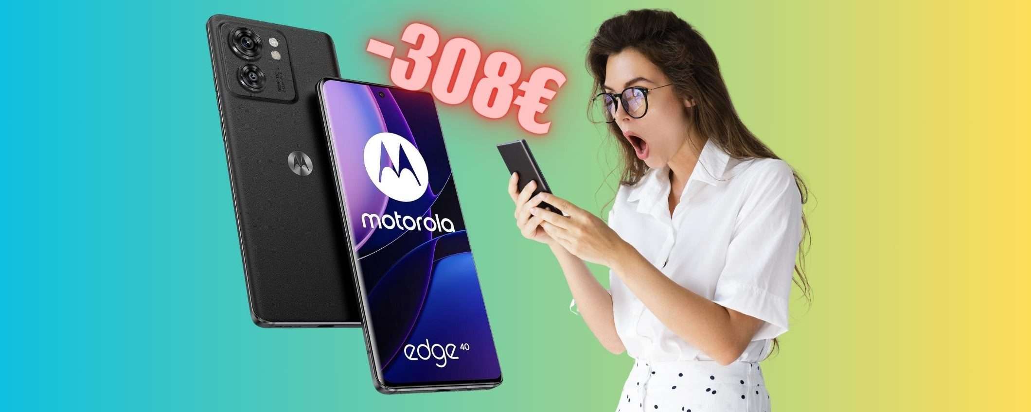 Motorola edge 40 in MEGA SCONTO di 308€: Amazon esagera