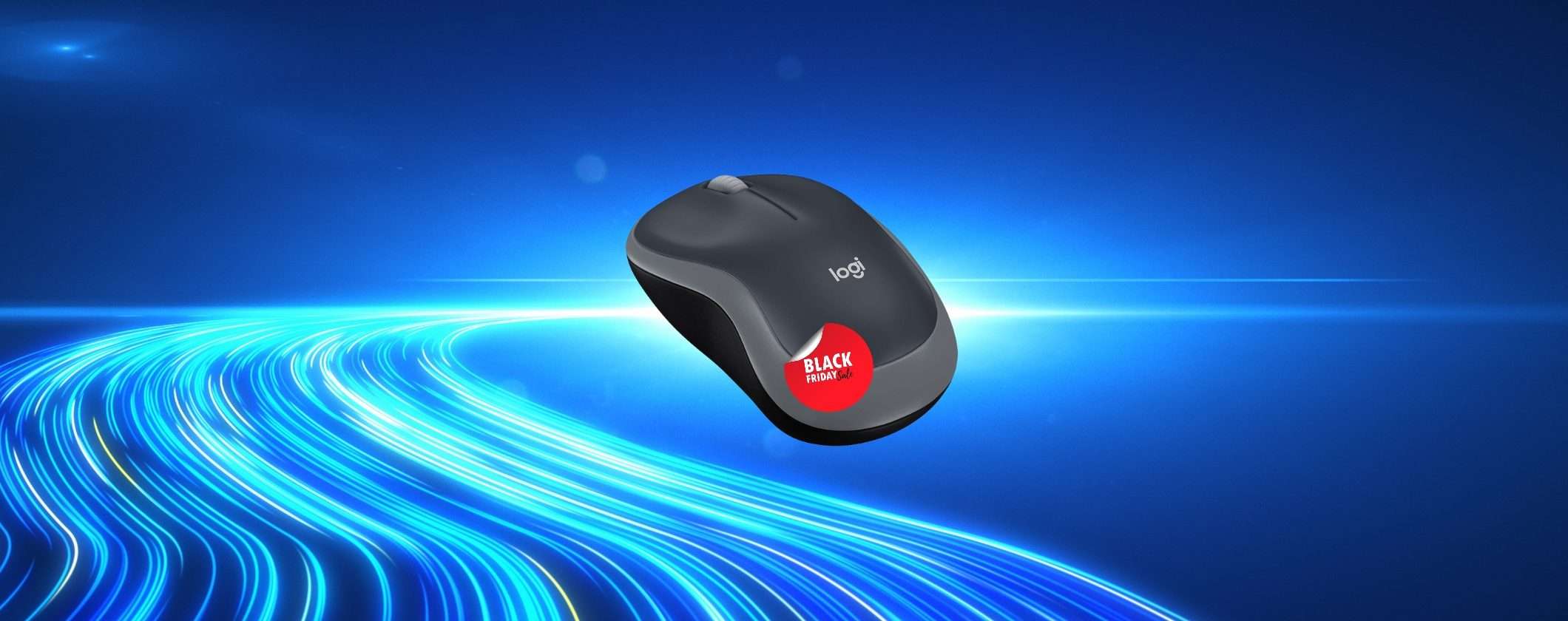 Mouse Logitech M185 Wireless: SOLO 9€ per il Black Friday