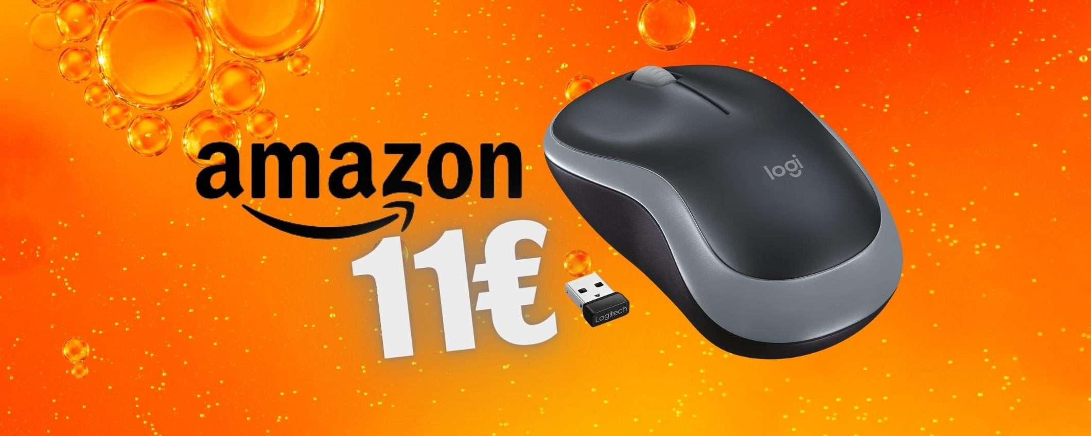 Il mouse wireless più ECONOMICO è Logitech M185, solo 11€