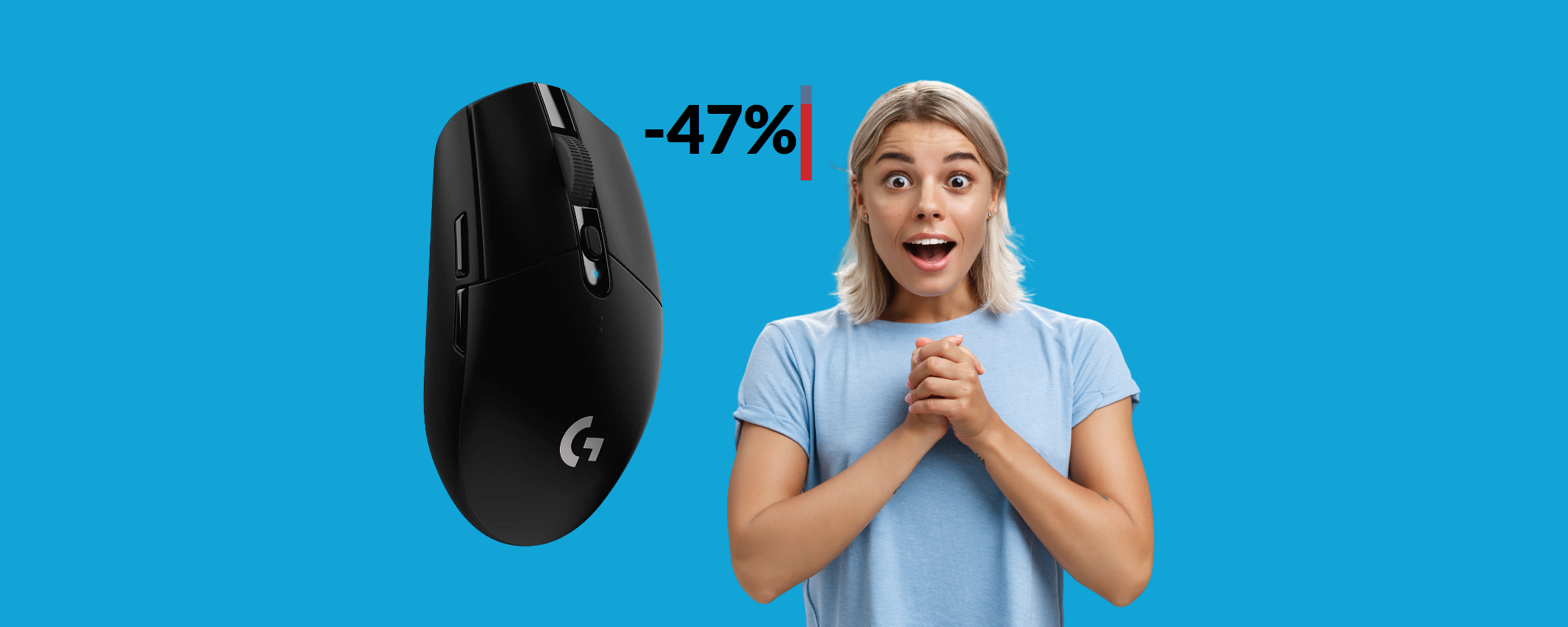 Mouse gaming Logitech a quasi METÀ PREZZO: con 39€ è già tuo