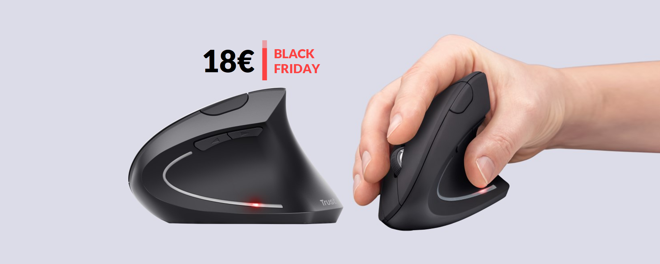 Mouse wireless VERTICALE a 18€: prova con mano l'innovazione