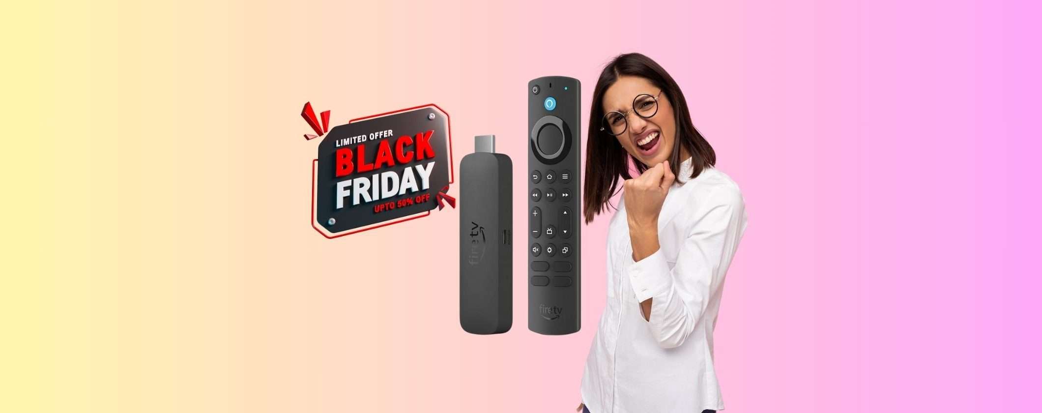 Nuovo Fire TV Stick 4K Max a soli 56€ con il Black Friday