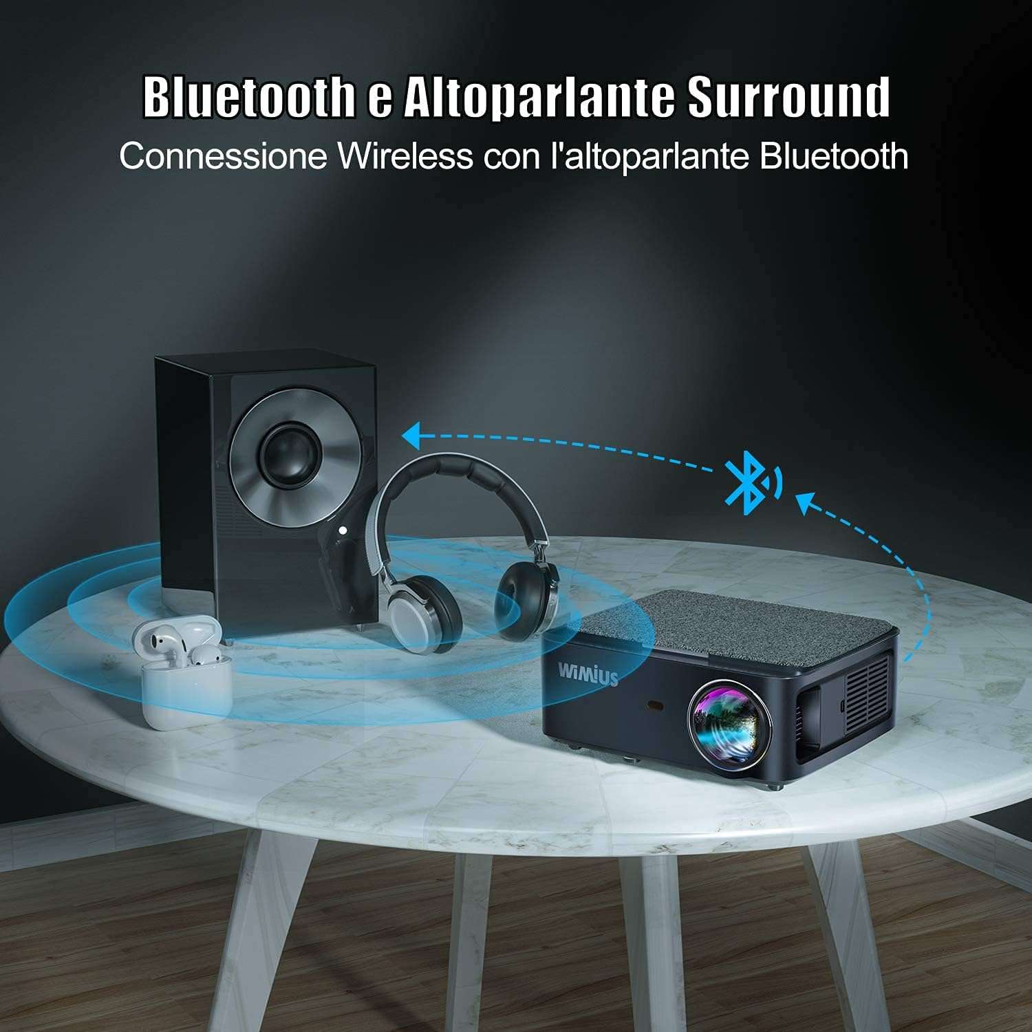 proiettore-wifi-fhd-fino-300-pollici-sconto-65e-amazon-bluetooth