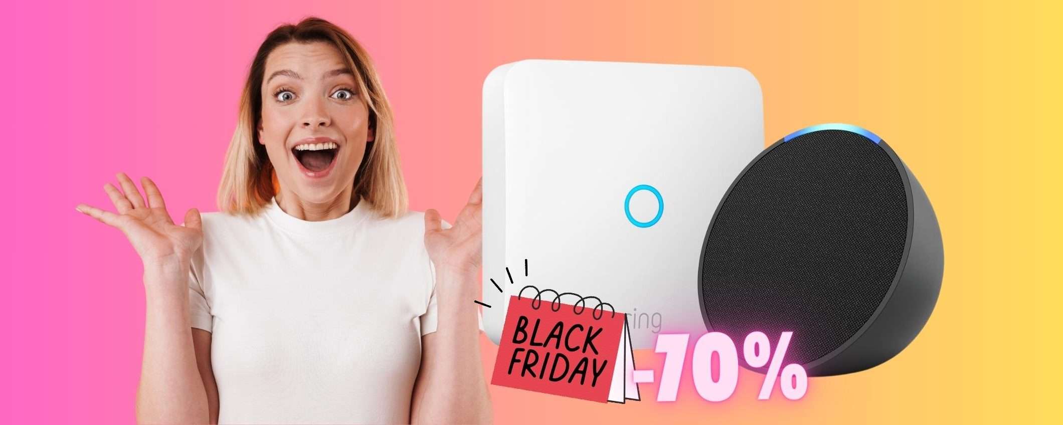 Ring Intercom + Echo Pop: casa smart in SCONTO del 70%